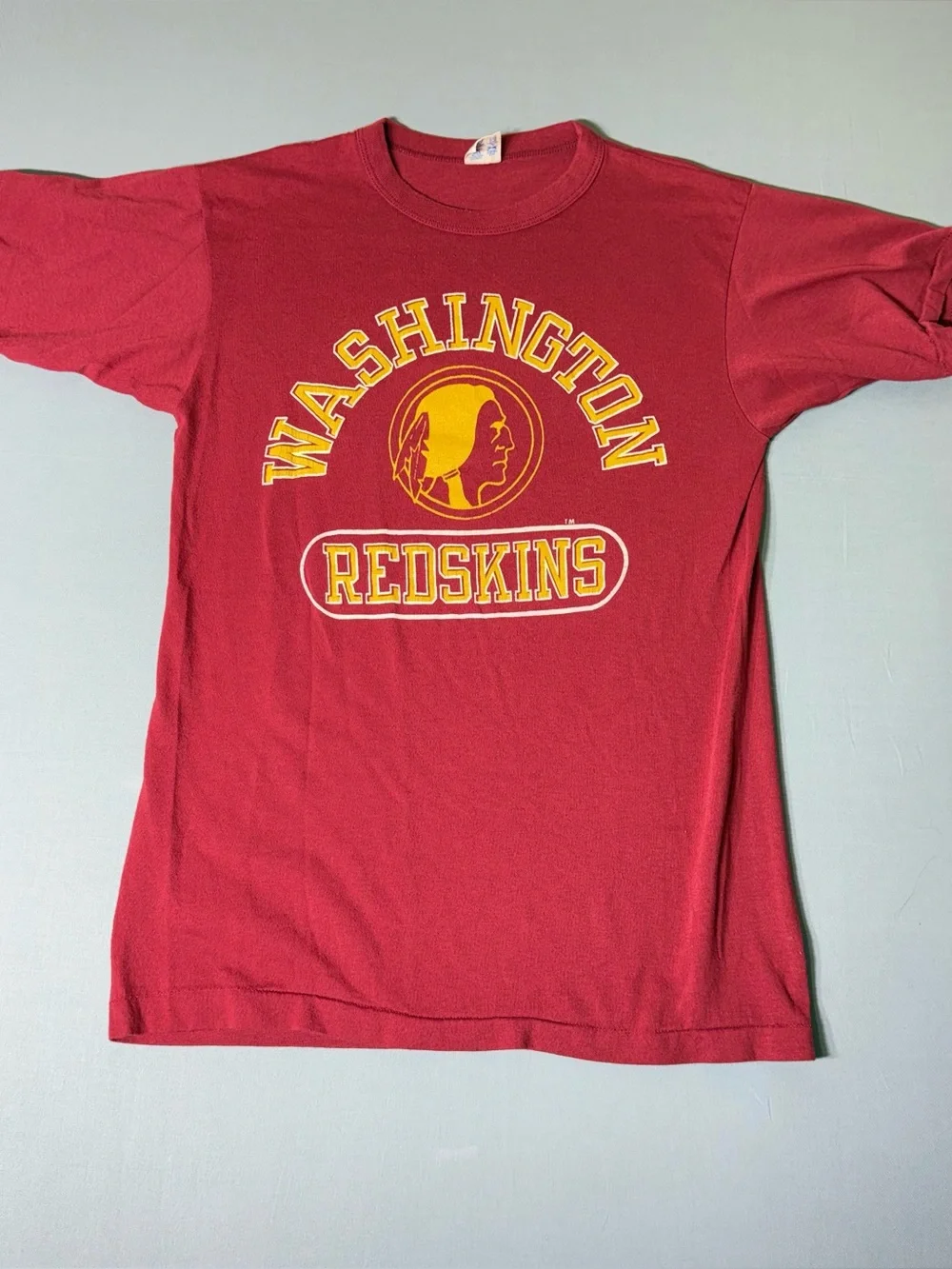 Vintage 80s champion blue bar tag Washington Redskins, single stitch shirt M - Picture 1 of 8